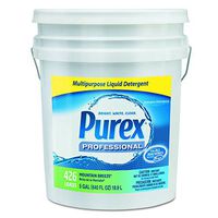 Purex 06354 Concentrate Liquid Laundry Detergent, 5 gal Capacity, Mountain Breeze, Pail