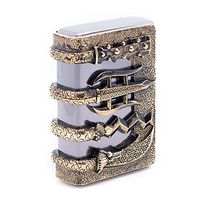 Zippo Oriental Arms BI Lighter/Genuine Authentic/Original Packing (6 Flints Set Free Gift)