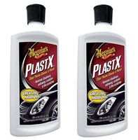 Meguiars G12310 PlastX Clear Plastic Cleaner and Polish, UVQIiD 2 Pack(10 ounce)