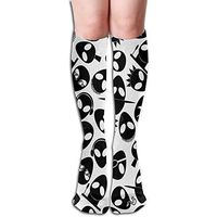 Z-YY Thigh High Socks Alien Pattern Athletic Knee High Stockings 50cm