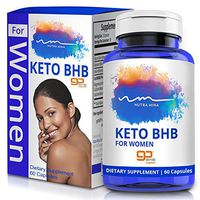 Best Keto BHB Pills - Weight Loss for Women - Boosts Energy and Ketosis - Carb Blocker - Natural GOBHB Product - Non GMO - 60 Caps