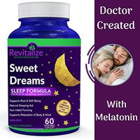 Melatonin Sleep Supplement with GABA, 5-HTP, L-Theanine - Sweet Dreams – All Natural for Restful Sleep by Dr. Valerie Nelson