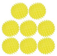 Black Duck Brand Set of 8 Quality Dryer Balls - Softens Fabrics Naturally - Reusable - Hypoallergenic - Cuts Drying Time! (8, Yellow)