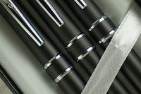 Cross Executive Companion Matte Black,Cross Signature Jewelry-Quality Center Bands & Spring Loaded Clip Stratford Ballpoint Pen,Rollerball Pen & 0.7mm Pencil. Graduation,Christmas,Wedding, Birthday