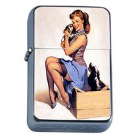 Vintage Retro Sexy Bridesmaid Party Oil Lighter Pin Up Girl-097