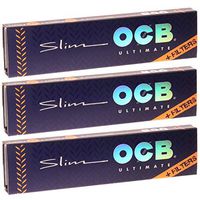 OCB Ultimate Slim Papers with Filters (3 Pack)