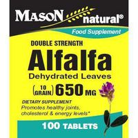 Mason Natural Alfalfa Dehydrated Leaves 650mg Tablets, Double Strength - 100 Ea by Mason Natural