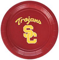 Mayflower Distributing Company 12 Count USC Trojans Plate, 7", Multicolor