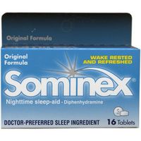 Sominex Nighttime Sleep - Aid Original Formula Tablets - 16 Tablets