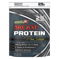 Stacker 2 Not Just Protein Pro Series Muscle Growth and Regeneration Active Probiotics Whey Protein Powder Creamy Vanilla (2lb Bag)