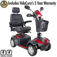 Drive Medical Ventura 4 Wheel DLX Scooter Includes 5 Year Protection Plan (20" Captain’s Seat)