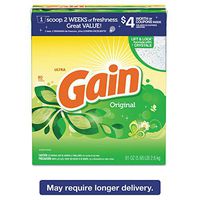 Gain 84910 Powdered Laundry Detergent Original Scent 91oz Box 3/Carton
