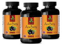 Immune System Support - Dietary Supplement - ACAI Berry 1200 MG - acai Berry Capsules Diet (3 Bottles 180 Capsules)