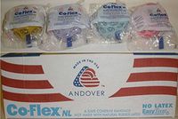 Andover CO-Flex NL 2"x5Yds Kids Smiley Color Pack 36/Box Cohesive Flexible Elastic Latex Free Bandage Compression Self Adherent Wrap Bright Neon Purple Yellow Blue for Children Pets Cats Dogs 5200SC