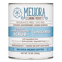 Meliora Cleaning Products Gentle Home Cleaning Scrub - Scouring Cleanser for Kitchen, Tube, and Tile, 12 oz. (Unscented)