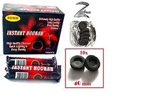 Zeba Smoke Hookah 40mm Charcoal Instant Box 100pc -10Rolls Round (1)