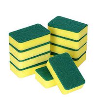 14 PCS Kitchen Cleaning Sponges Eraser,Extra Large Thick Long Lasting Eco Non-Scratch for Dish Scrub Microfiber Sponge Strong Decontamination Multi-Purpose Foam Cleaner Pads