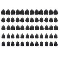 Repair Heel Caps Kit, PU High Heel Shoe Repair Tips Taps Dowel Lifts Replacement 60pcs/Set (5 Different Size)