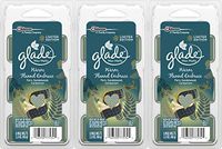 Glade Wax Melts Air Freshener Refill, Warm Flannel Embrace, 6 refills, 3 Pack