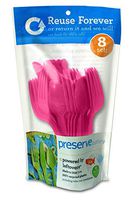 Preserve 11603 On the Go Cutlery, 24 Piece, Pink