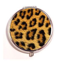Tower Up Leopard Skin Custom Fashion Pill Box Medicine Tablet Holder Organizer Case for Pocket or Purse