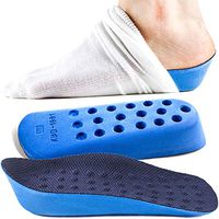 Ailaka Height Increase Insoles (Can be Worn in Socks), Arch Support Half Inserts Shock Absorption Heel Lifts Cushion Pads for Men & Women
