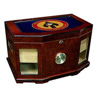 Large Premium Desktop Humidor - Glass Top -US Marine Corps Forces Special Ops Command (MARSOC)