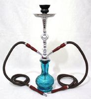 2 Hose Hookah Shisha Pipe Set DAWN SKIES 20" Hooka Nargile + Two Sheesha Hoses