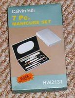 7 Piece Manicure Set in Sleek Metal Travel Case