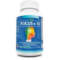 Nootropic Brain Supplement Smart Drug - Focus, Mental Energy, Concentration and Clarity - No Caffeine Jitters - FOCUSX10 All Natural Formula Made in USA - Ginkgo, Rhodiola, Lions Mane and More