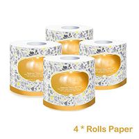 MINGLI Household Tissue Selected Original Wood Super mild Care Toilet Paper 3-Layer dissolvable Toilet Paper Household Tissue Thickened Roll Toilet Paper