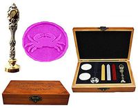 MNYR Cute Bird on Flower Luxury Wood Box Rose Gold Metal Peacock Wedding Invitations Gift Cards Paper Stationary Envelope Seals Custom Logo Wax Seal Sealing Stamp Wax Sticks Melting Spoon Gift Box Kit