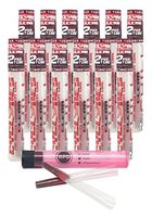 Cyclones Red Chill Flavored Pre Rolled Cones Clear (12 Packs) with Rolling Paper Depot Kewl Tube