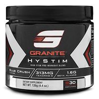 Pre-Workout Powder by Granite Supplements | HyStim Blue Crush for Strength, Energy, and Endurance | Includes Caffeine, Theobromine, Huperzine A, Theacrine, and N-Phenethyldimethylamine (Blue Crush)