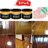 Chocity Wood Seasoning Beeswax, 3 Pack Natural Beeswax Furniture Nursing Polishing Waterproof Wear-Resistant Wax, Wood Seasoning Beewax Furniture Care Clean, Restore Luster of Furniture (3)