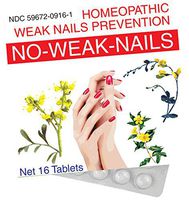 Miers Labs No Weak Nails Homeopathic Nail Strengthener, 16 Count