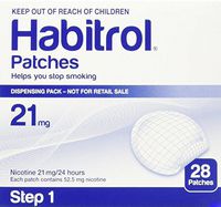 Habitrol Novartis Nicotine Transdermal System Stop Smoking Aid Patches - 28 Each (Step 1 - 21 Mg)