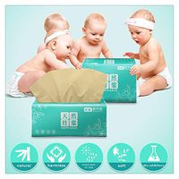 Bamboo Facial Tissue Individual Travel Recycled Paper Natural,for Bathroom and Kitchen,3/6 Packs (Black, 6 Packs)