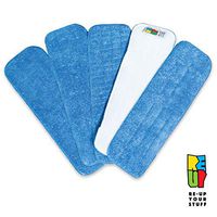 Re-Up Your Stuff Microfiber Spray Mop Replacement Heads for Wet/Dry Mops Compatible with Bona Floor Care System (5 Pack)