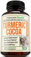 Turmeric Curcumin with Raw Cocoa Powder. Full Spectrum (Cacao) 600 milligrams Supplement. Inflammatory Response Support with Natural Polyphenols for Optimal Digestive Health and Overall Wellbeing
