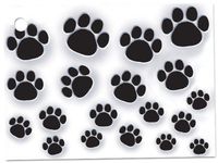 Paw Prints Theme Gift Cards3-3/4x2-3/4" (30 unit, 6 pack per unit.)