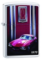 Zippo Lighter Chevy Camaro 1970 Brushed Chrome
