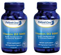 Patient One Vitamin D3 5000 - 120 Vegetarian Capsules