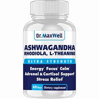 Cortisol Manager - Adrenal Support - Thyroid Support. Clinically Proven Amounts Unlike Competitors, 120 Pills. Adaptogen Stress Relief - Super Cortisol Support for Relaxation & Mood - Cortisol Blocker
