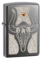 Zippo Western Bull Skull Lighter