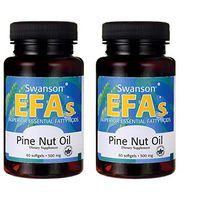 Swanson Pine Nut Oil 500 Milligrams 60 Sgels 2 Pack