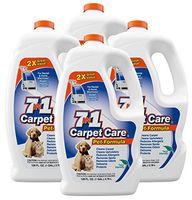 7in1 Carpet Care-Pet Formula Carpet Cleaning Solution-Professional Strength-Super Concentrated-Case of Four one Gallon Bottles