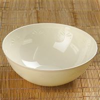 Ivory Round 32Oz Disposable Salad Bowl - Chambury Plastics