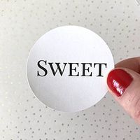 40 Salty Sweet Stickers | Wedding Treat Favor Bag Circle Round Label Envelope Seal Thank You Gift Bag Cards Package Goodie Candy Bag