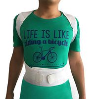 10 pcs Magnets Back Support Brace for Lower Back Pain Magnetic Therapy and Corrector Shouler and Back Posture (S, White)